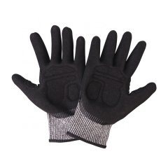 Work Gloves Anti Impact Nitrile Coated Safety Gloves