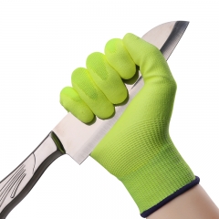 Cut Resistant PU Gloves13G HPPE Level 5 PU Gloves Garden Safety Work Gloves