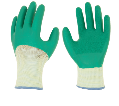 CE approval EN 388 13G NYLON SHELL ECO-LATEX 3/4 COATED work gloves