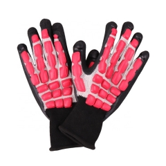 Cotton Latex Coated With Back Anti-Impact Dots Work Safety Gloves