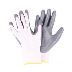 Chemical Glove Polyester Shell Nitrile Coated Safety Work Gloves