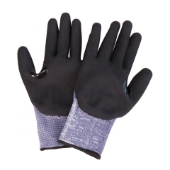 Safety Gloves HPPE Nitrile Construction Safety Glove