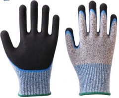 Cut resistant level 5 safety gloves