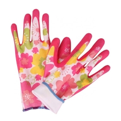 13G Polyester Latex Coated Garden Gloves