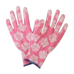 13G  Pink PU Children Garden Glove