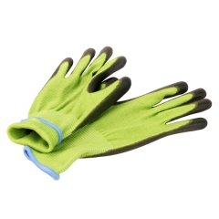 Pu gloves 13 needle bamboo fiber safety gloves