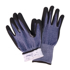 Safety Gloves HPPE Nitrile Construction Safety Glove