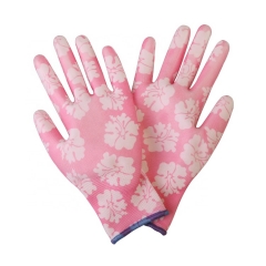 13G  Pink PU Children Garden Glove